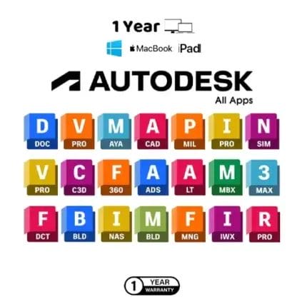 Abonnement à tous les programmes Autodesk 2025 - activation originale - 1 an